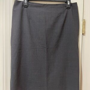 Theory Grey Pencil Skirt Knee-Length Work